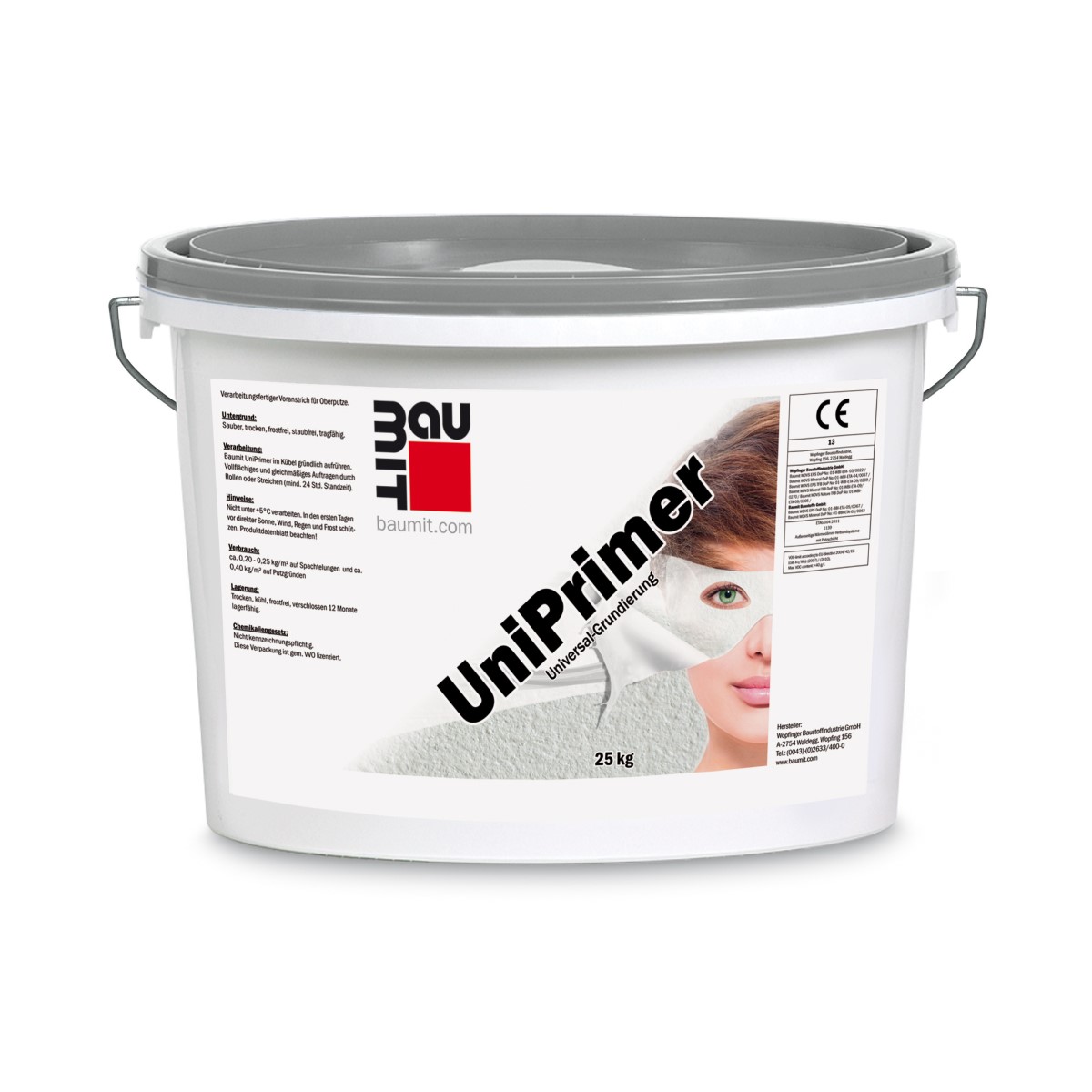 Baumit UniPrimer,  universāla grunts pirms dekoratīvā apmetuma, 25kg