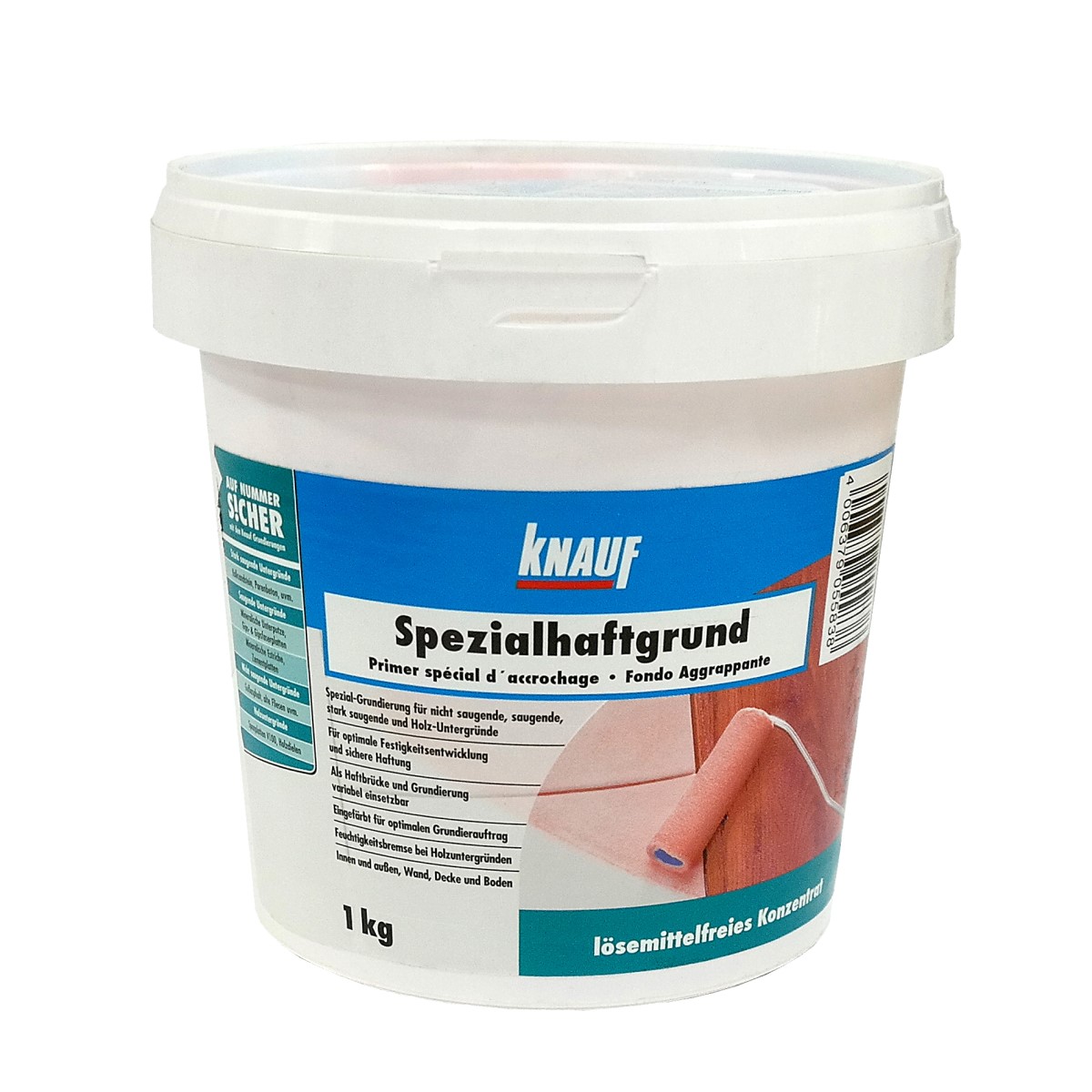 Knauf Spezialhaftgrund Saķeres grunts koka un flīžu pamatnēm grīdas zonā, 1kg