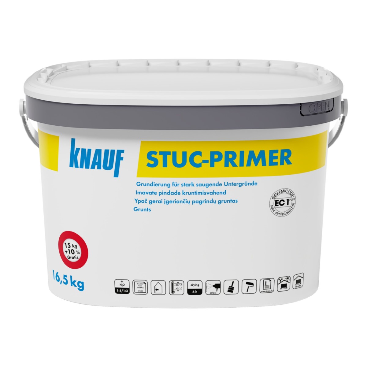 Knauf Stuc-Primer Grunts stipri un nevienmērīgi uzsūcošām virsmām, 16.5kg