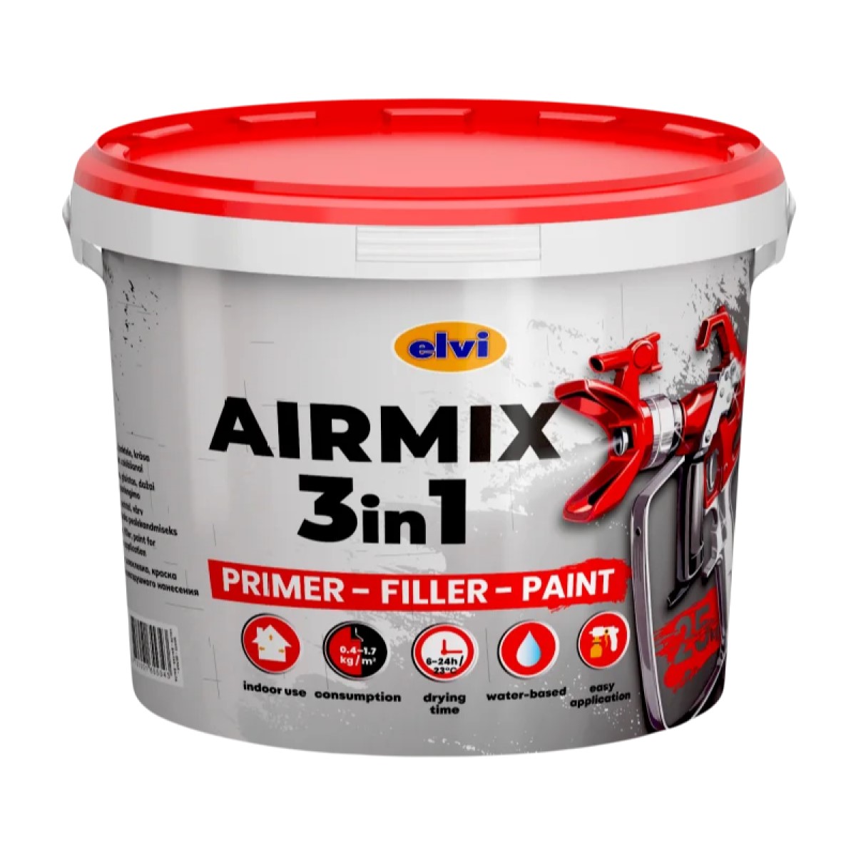 Elvi Airmix 3in1 Daudzfunkcionāls pārklājums bezgaisa uzklāšanai