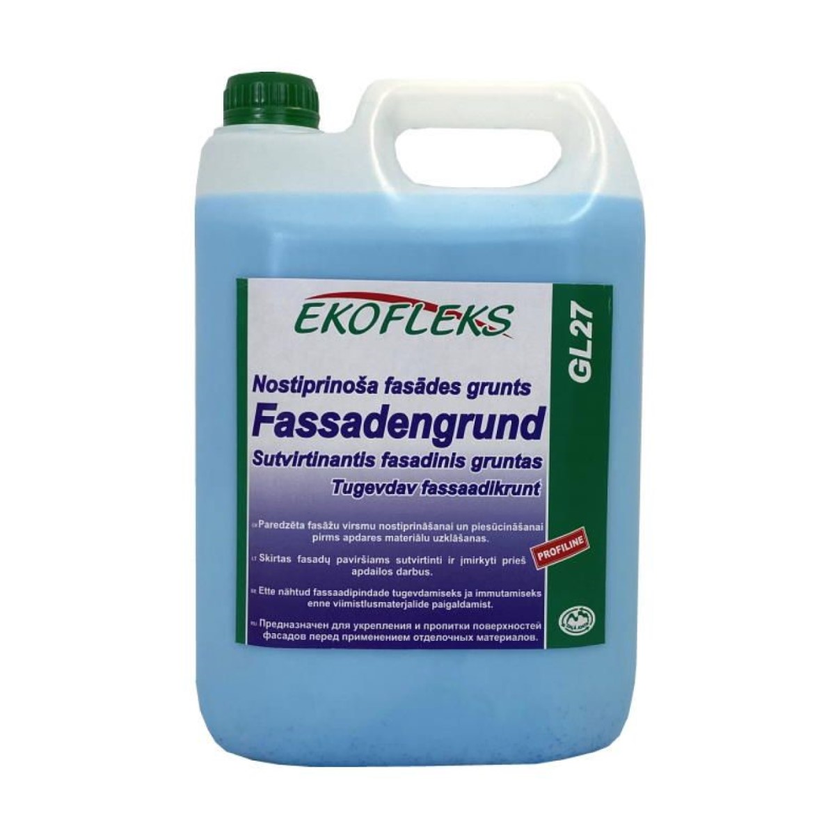 Ekofleks Fassadengrund GL27 nostiprinoša fasādes grunts , 10L