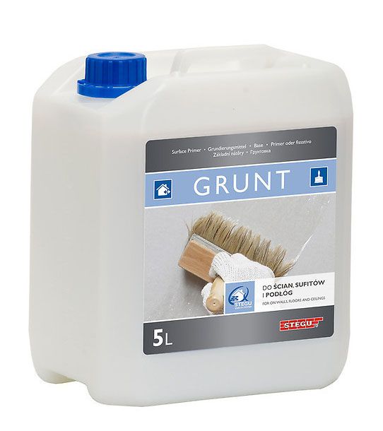 Grunts virsmām 5l, krāsa: bezkrāsains Patēriņš ~50m2