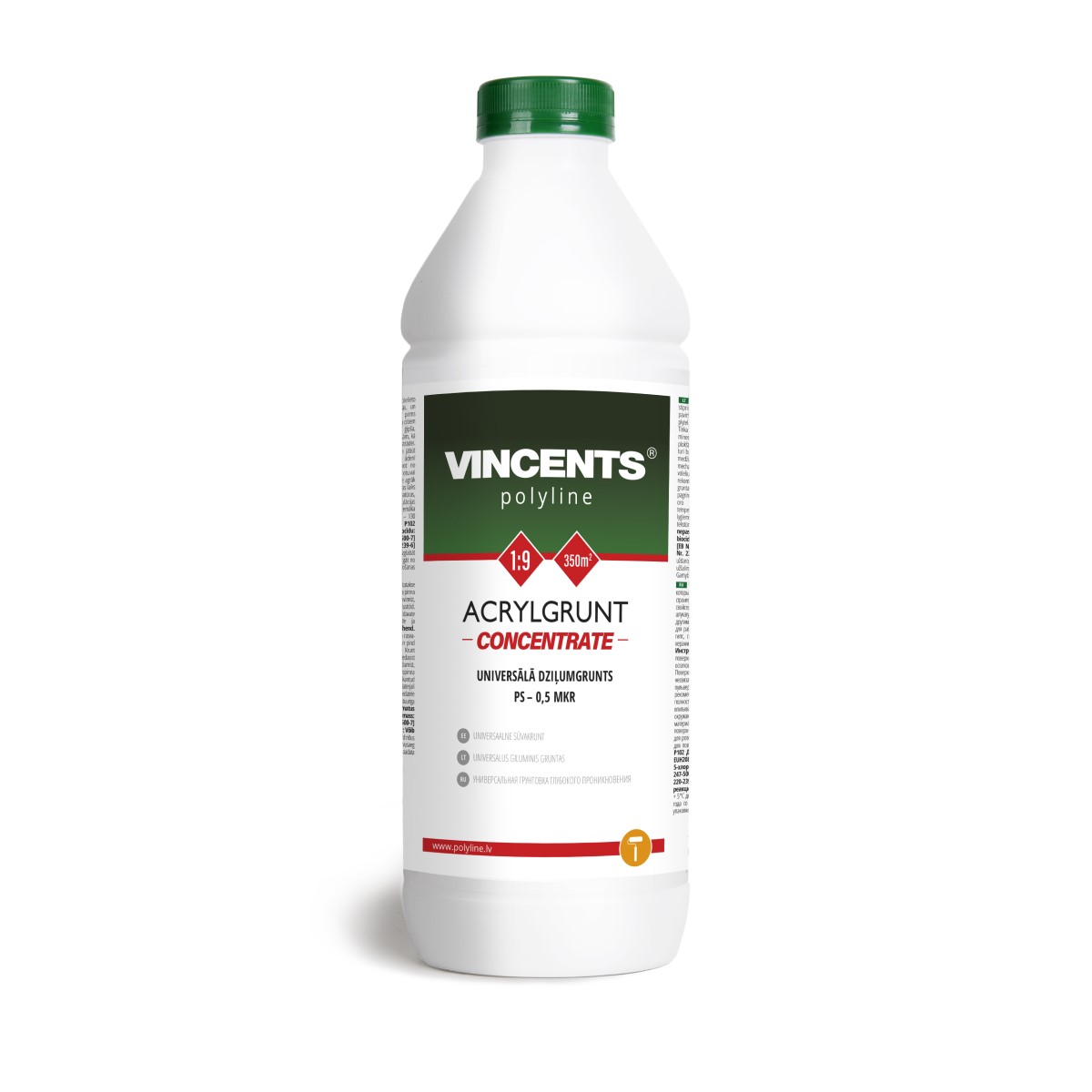 Vincents Polyline Acrylgrunt koncentrāts 1:9, virsmas grunts 1L