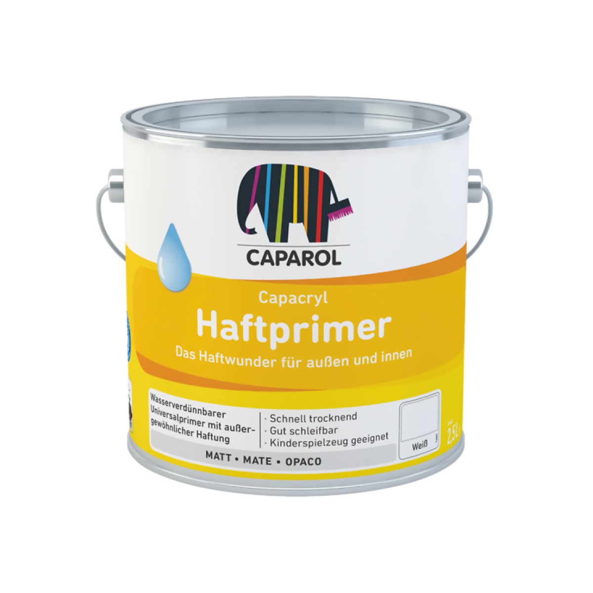 Caparol Capacryl Haftprimer Saķeres gruntskrāsa koka un metāla virsmām