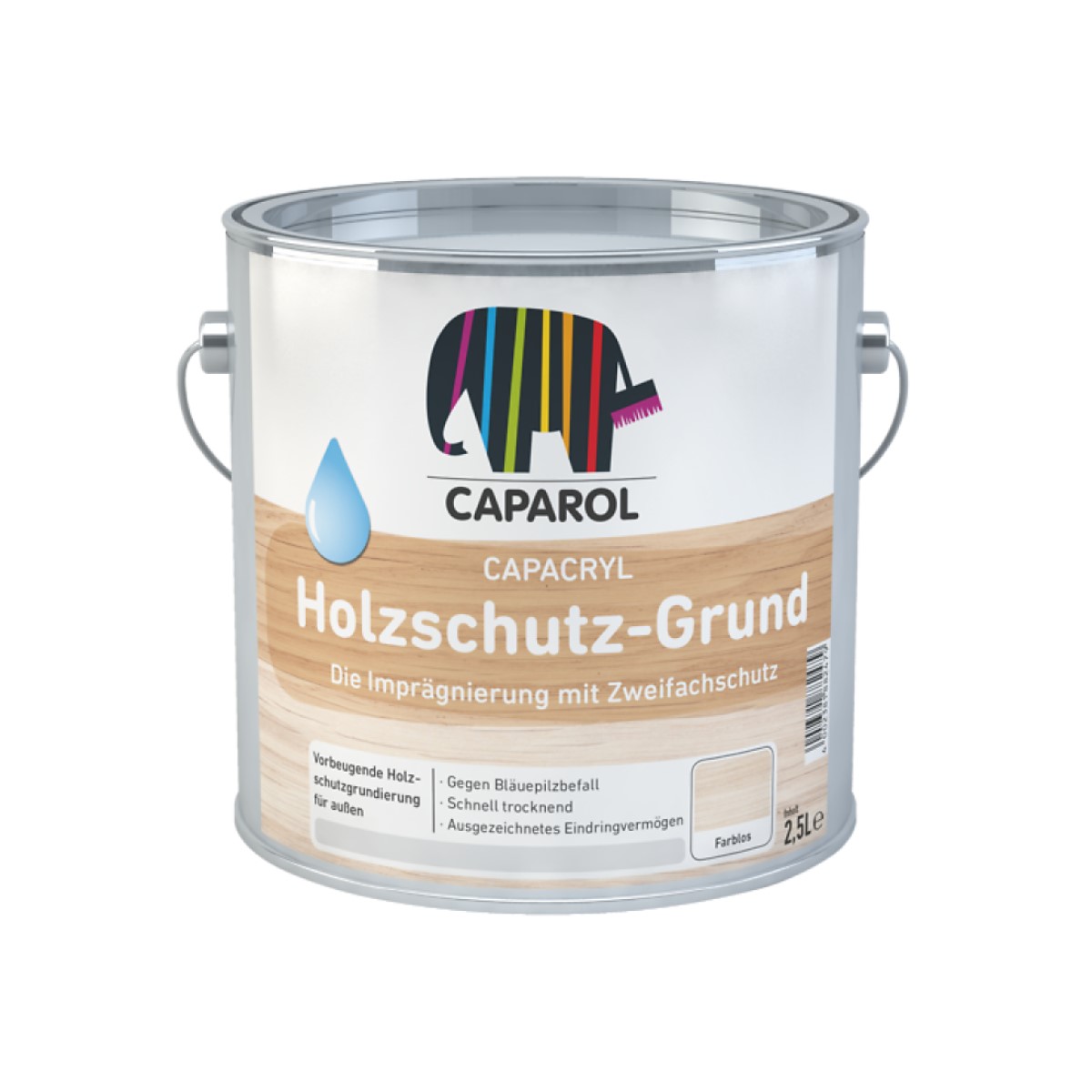 Caparol Capacryl Holzschutz-Grund Grunts koka virsmām ārdarbiem