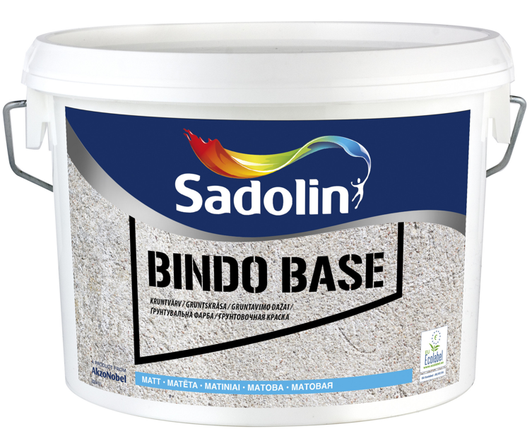Sadolin Bindo Base BW Gruntskrāsa iekšdarbiem, matēta, balta 2.5L