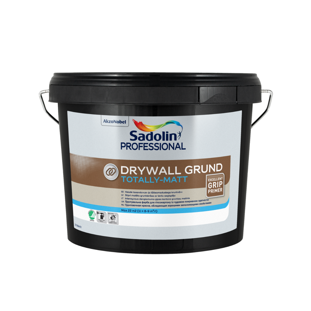 Sadolin Professional Drywall Grund Глубоко матовая грунтовочная краска BW 2.5L
