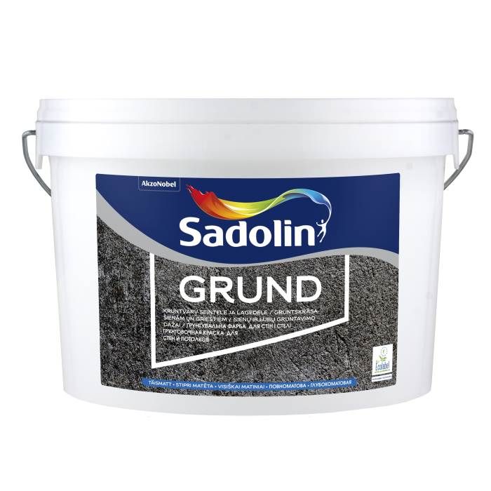 Sadolin Grund Грунтовочная краска для стен и потолков , stipri matēta, balta 2.5L