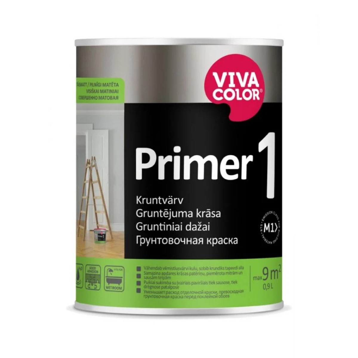 Vivacolor Primer 1 AP Ūūdens bāzes gruntējuma krāsa iekšdarbiem