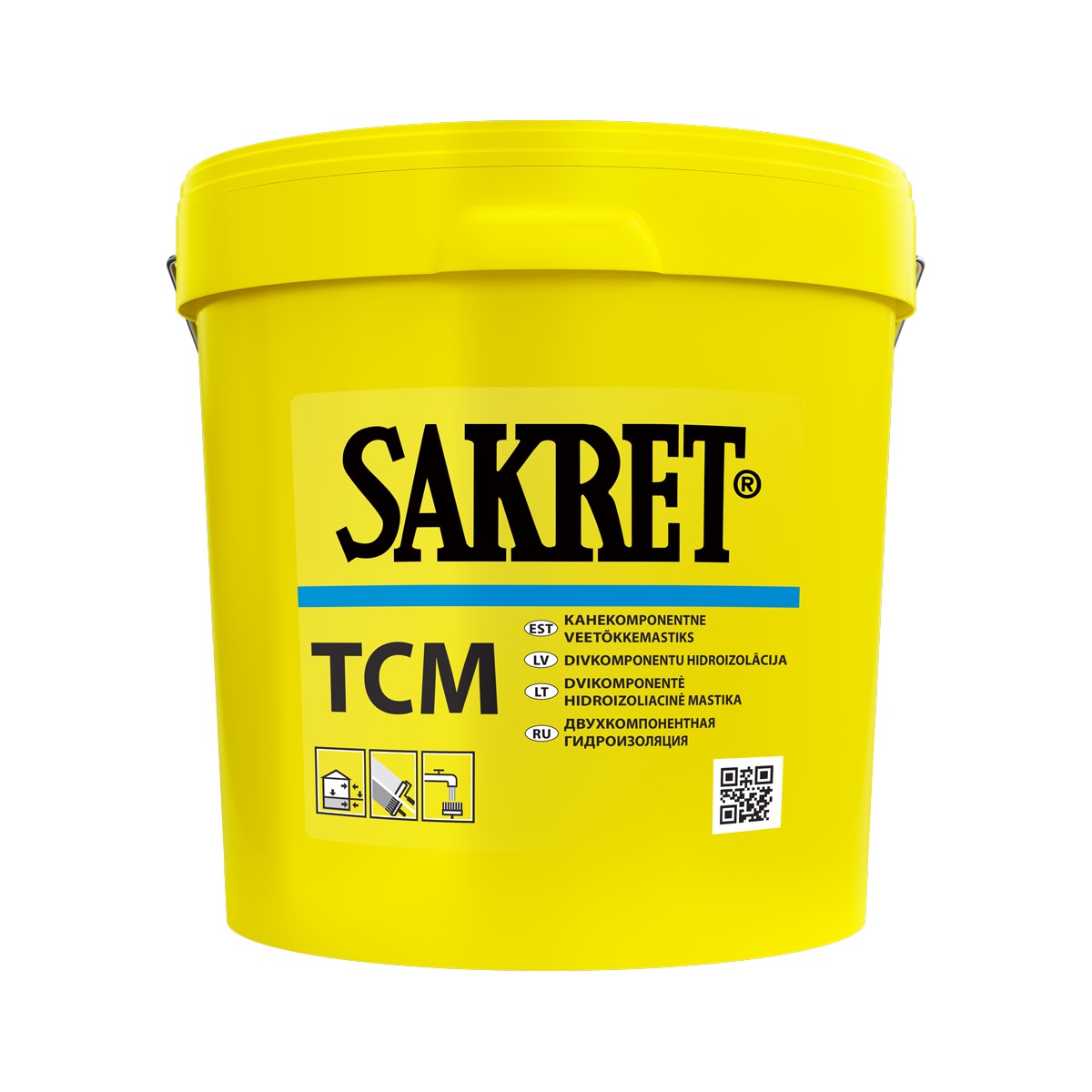 Sakret TCM divkomponentu hidroizolācija (A+B), 17.5kg