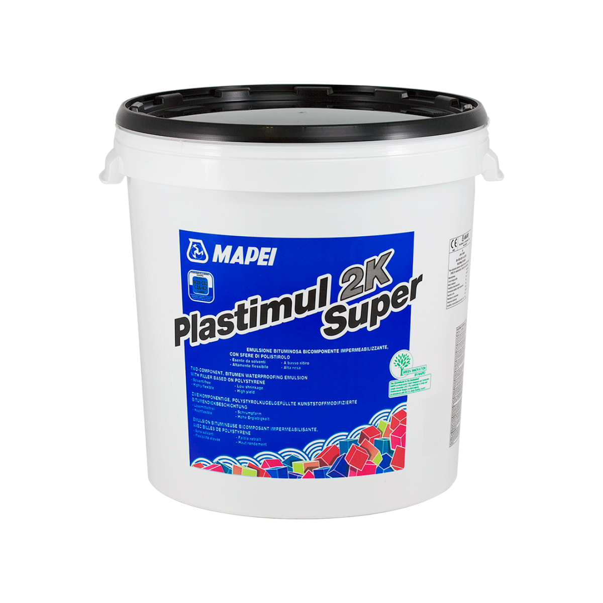 Mapei Plastimul 2k Super A+B Bituma hidroizolācija pamatiem, 22.9 kg