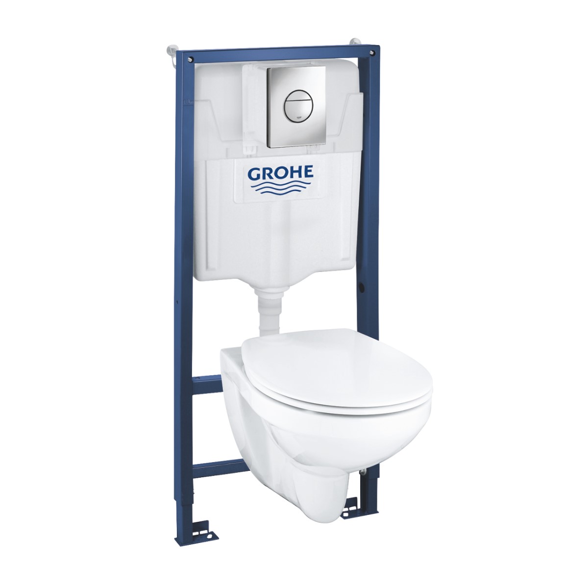 Grohe Solido 4-in-1 Komplekts Bau Ceramic pods ar SC vāku, taustiņš Nova Cosmo, hroms