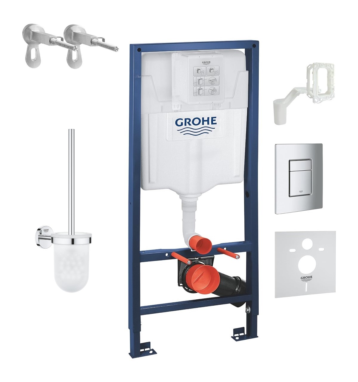Grohe Rapid SL 6-in-1 Komplekts, taustiņš Skate Cosmo, hroms