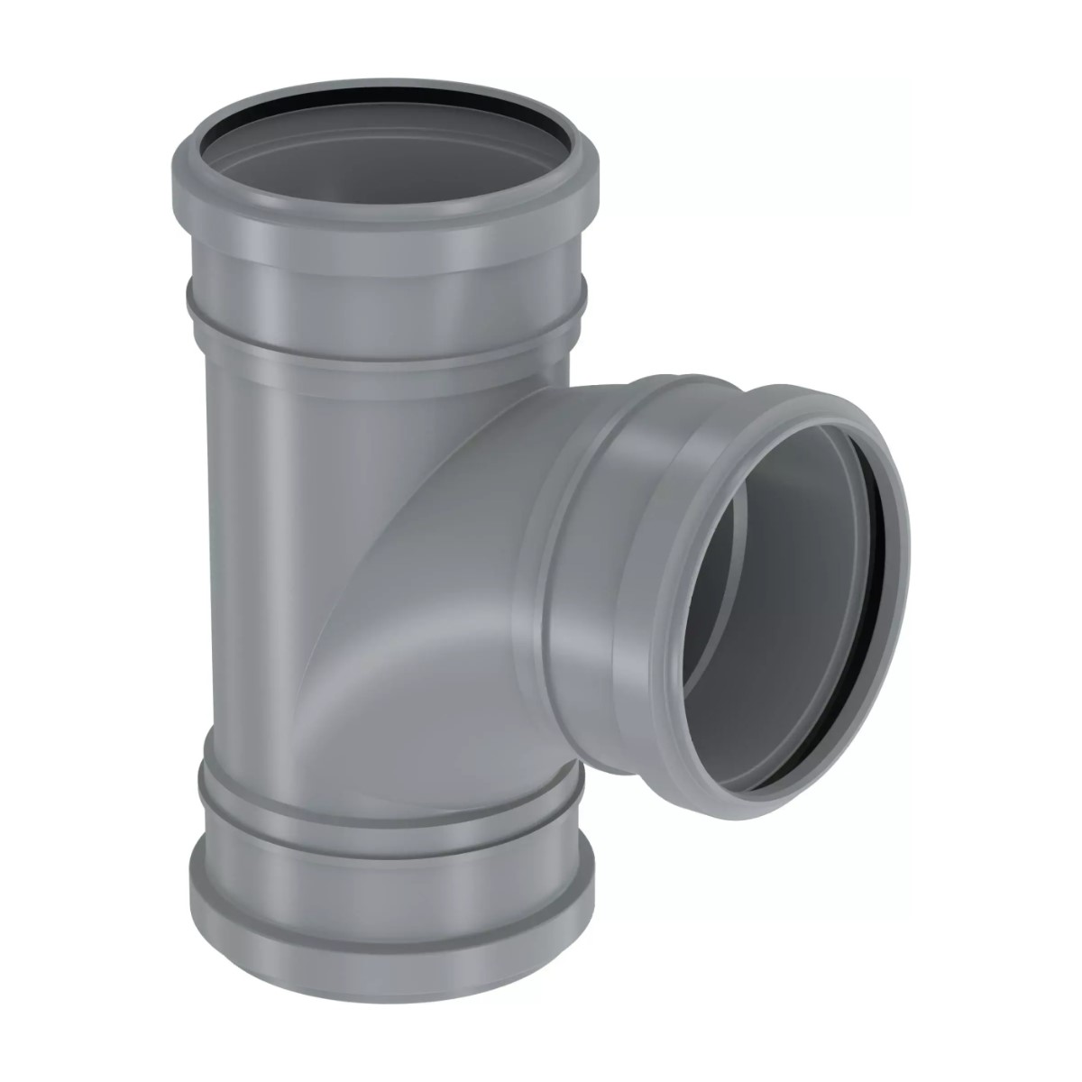 Uponor HTP S&W Iekšejās kanalizācijas trejgabals ar uzmavu