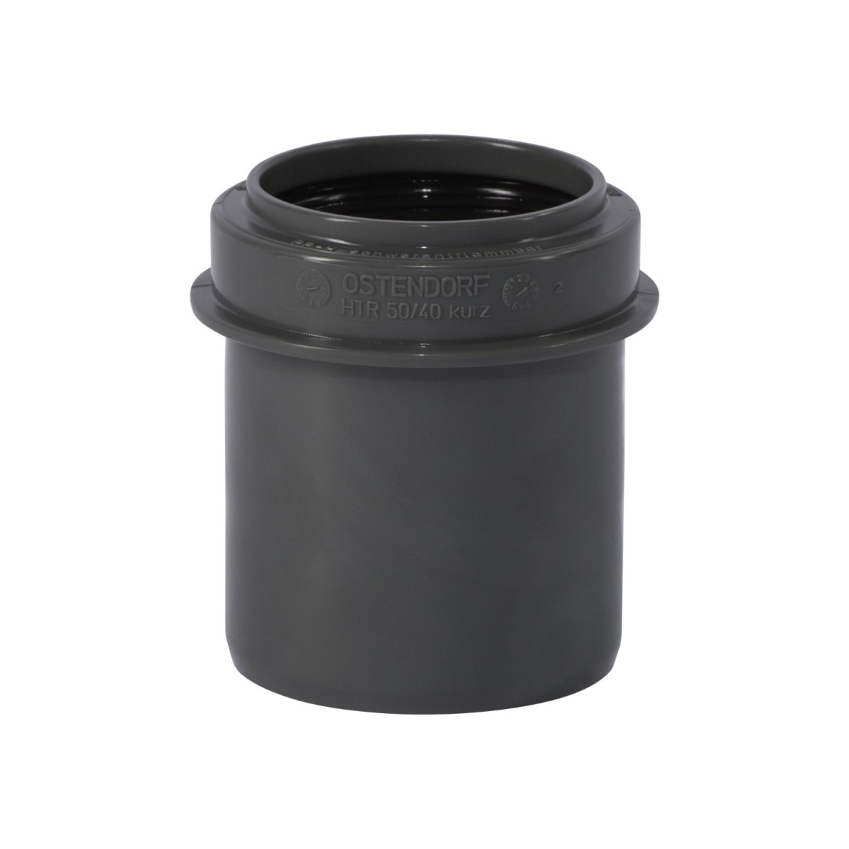 Ostendorf HTSafeR Iekšējās kanalizācijas īsā pāreja, pelēka