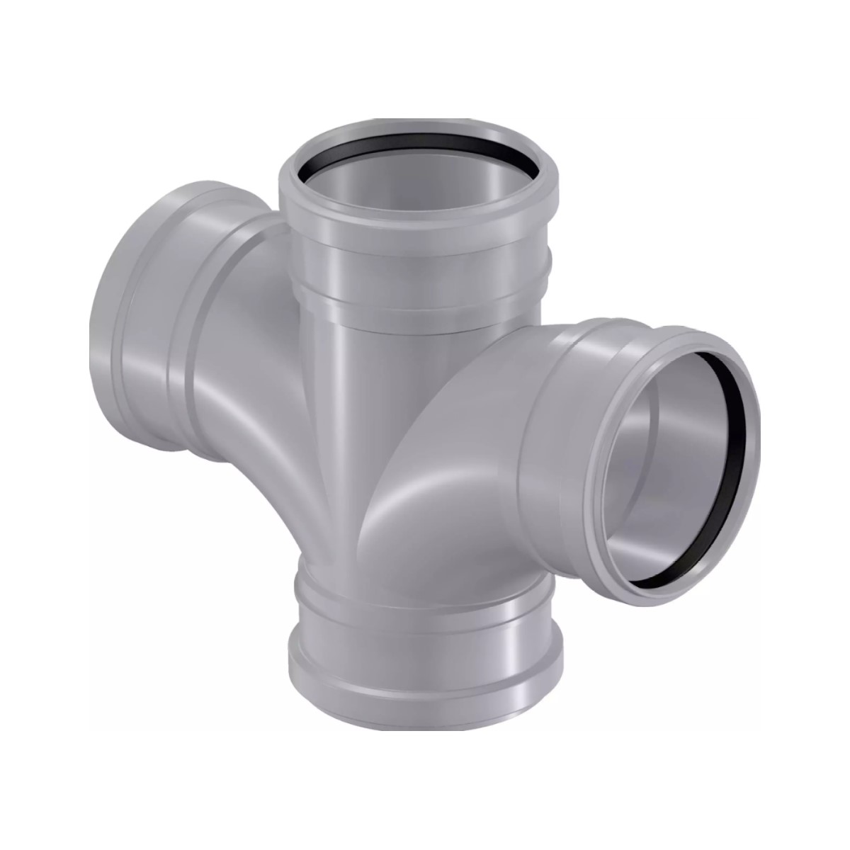 Uponor HTP S&W Iekšejās kanalizācijas krustgabals