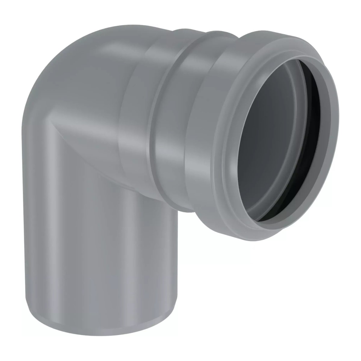 Uponor HTP S&W Iekšejās kanalizācijas līkums 88.5°, 50mm, pelēks