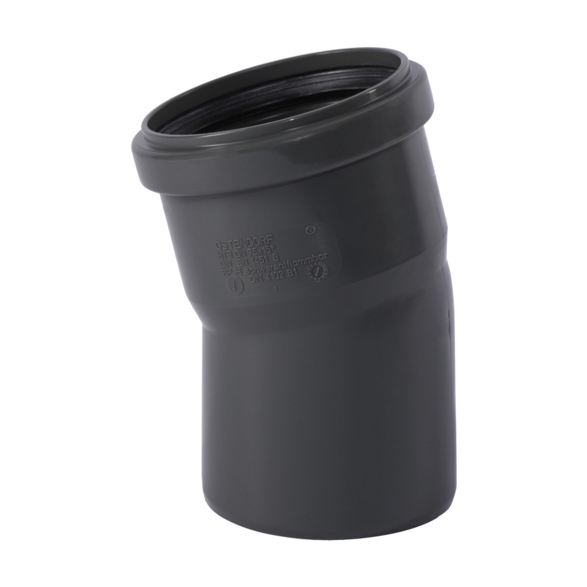 Ostendorf HTSafeB Iekšējās kanalizācijas līkums, pelēks