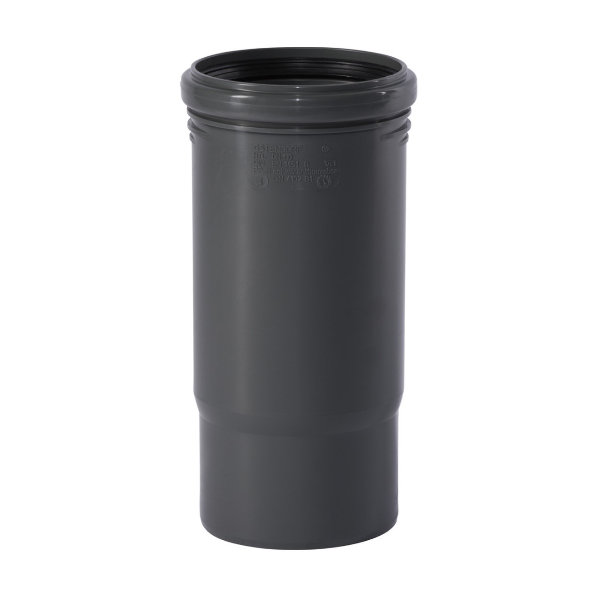 Ostendorf HTSafeL Iekšējās kanalizācijas kompensācijas uzmava, pelēka