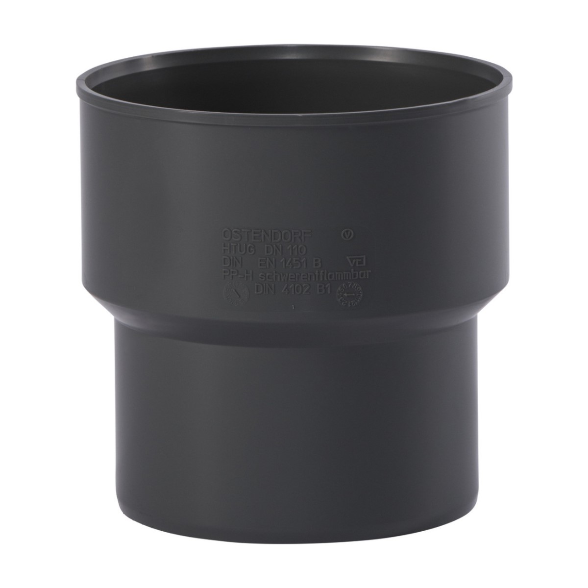 Ostendorf HTSafeUG Iekšejās kanalizācijas savienojums ar čuguna cauruli, pelēks