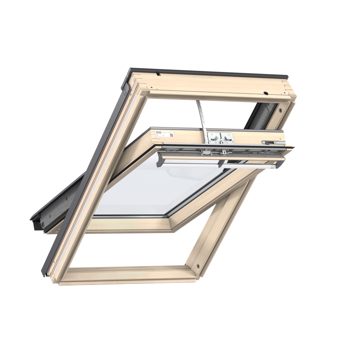 Velux Premium elektriskais jumta logs ar tālvadību, 68 divkameru stikla pakete