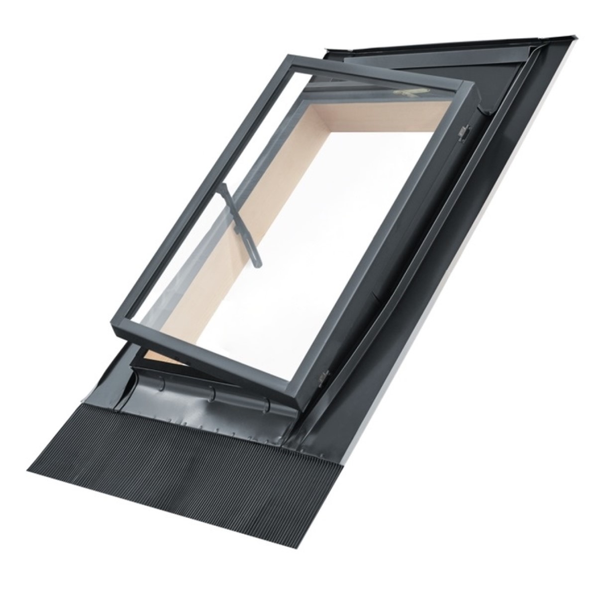 Roto Designo R20 H1 EDZ SBL Jumta lūka viļņotiem jumtiem, atveras uz kreiso pusi, 45x60cm