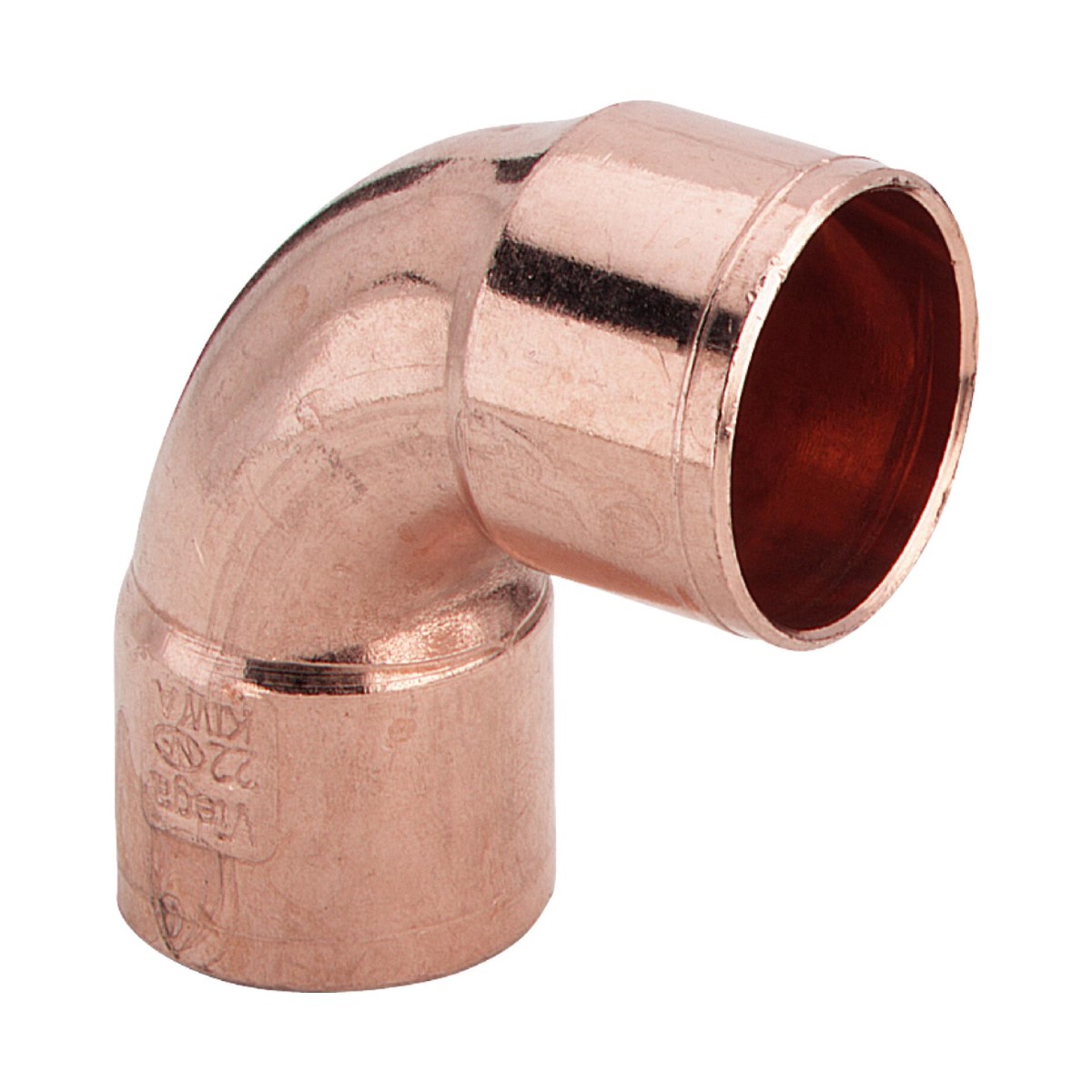 Viega Kapara leņķis 90°, lodēti pieslēgumi