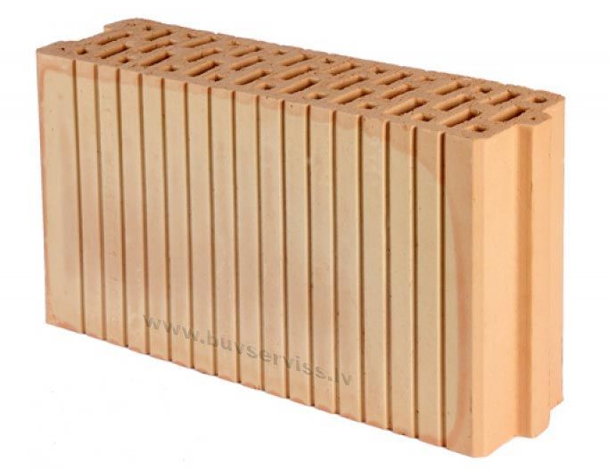 Lode Keraterm 12 celtniecības bloki 15Mpa, 440x120x238mm, 1.66m3