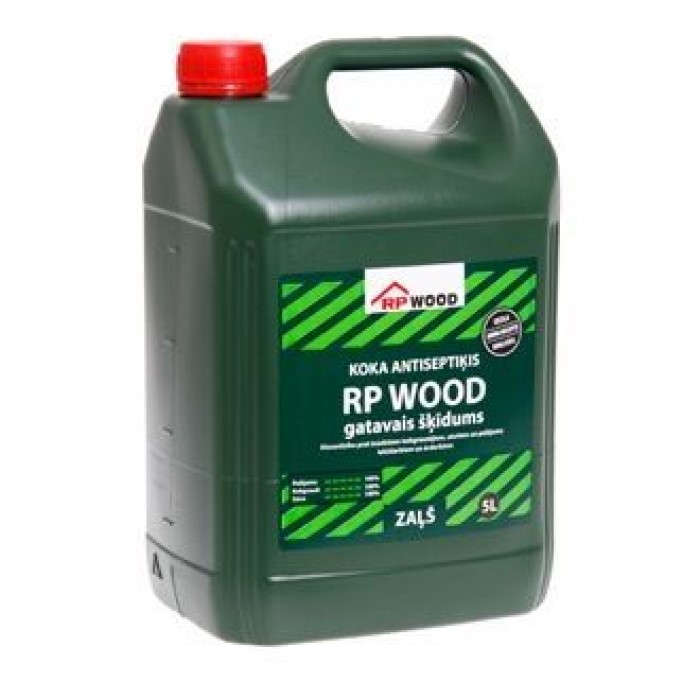 RP Wood Антисептик для дерева , zaļš 5L