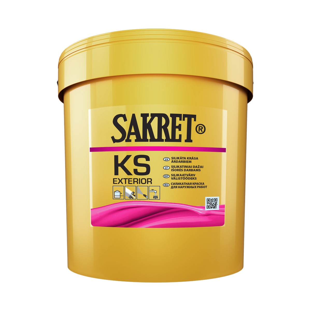 Sakret KS Exterior Силикатная краска (база А) , 0.9L