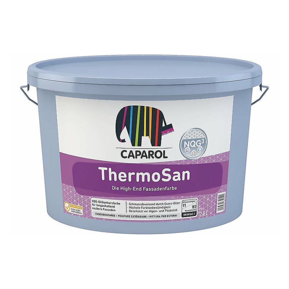 Caparol ThermoSan NQG Pašattīroša silikona bāzes krāsa minerālām fasādēm B1 1.25L
