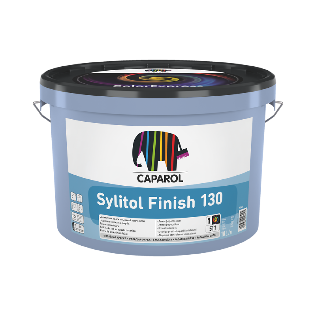 Caparol Sylitol-Finish Silikāta bāzes fasādes krāsa minerālām virsmām, matēta B1 1.25L 