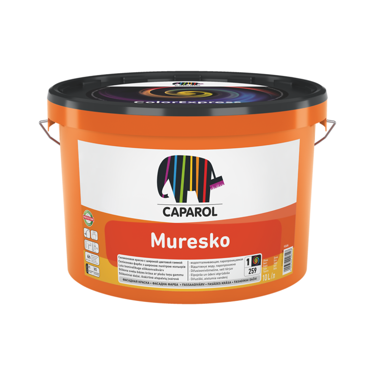 Caparol Muresko Universāla silikona sveķu fasādes krāsa