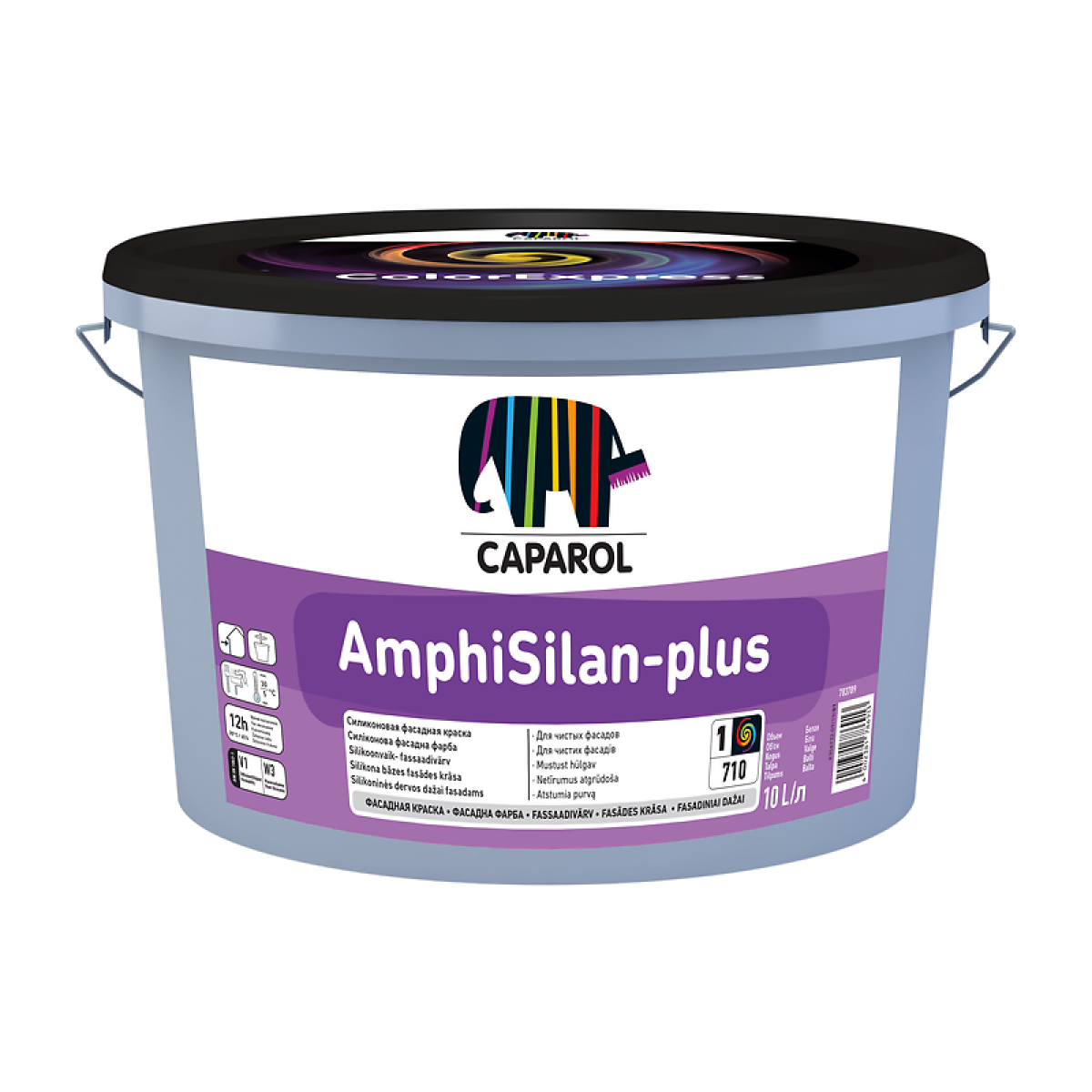 Caparol Amphisilan-Plus Fasādes krāsa uz silikona sveķu bāzes, matēta