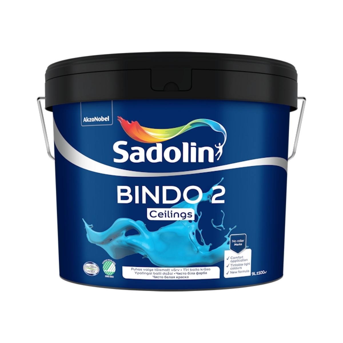 Sadolin Bindo 2 Чисто белая краска для потолка BW 9L