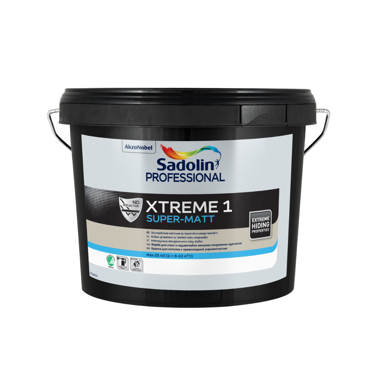 Sadolin Professional Xtreme 1 Dziļi matēta krāsa griestiem  BW 2.5L