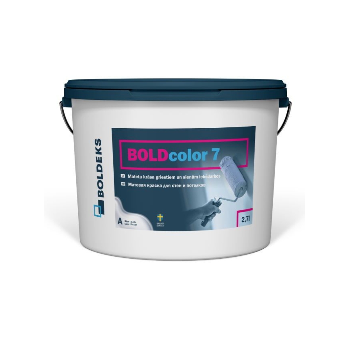 BOLDcolor 7 A Краска для потолка и стен , matēta 2.5L