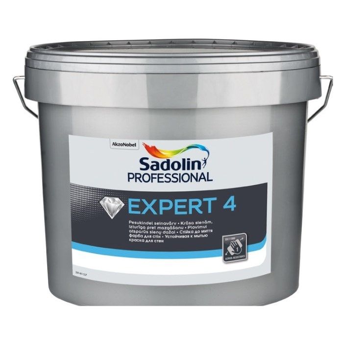Sadolin Professional Expert 4 BW Krāsa sienām, noturīga pret mazgāšanu, stipri matēta 10L