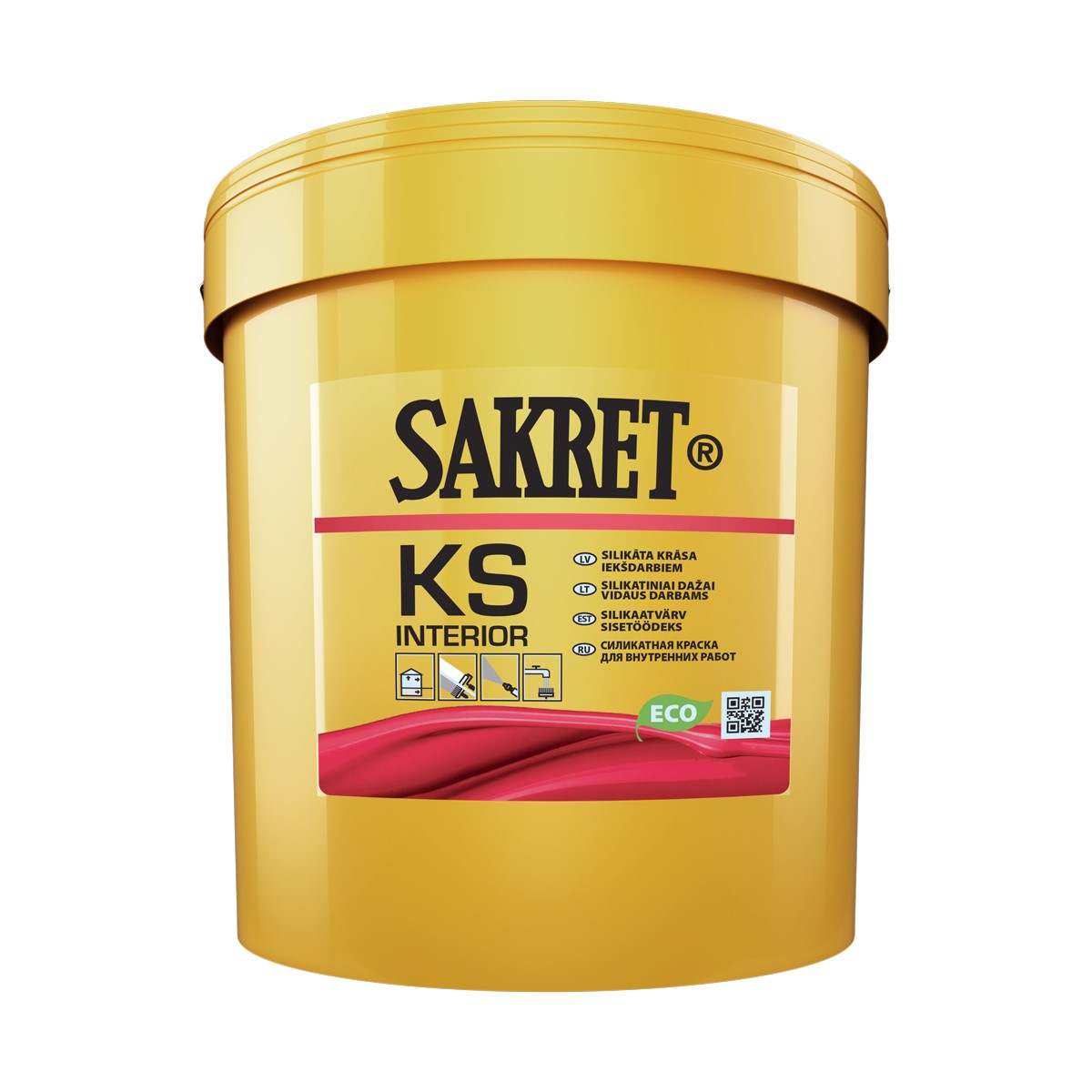 Sakret KS Interior Silikāta krāsa iekšdarbiem, A Bāze