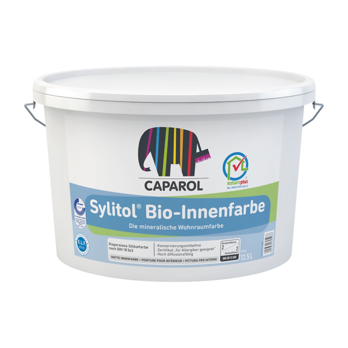 Caparol Sylitol Bio-Innenfarbe Šķīdinātājus nesaturoša silikāta bāzes krāsa iekšdarbiem