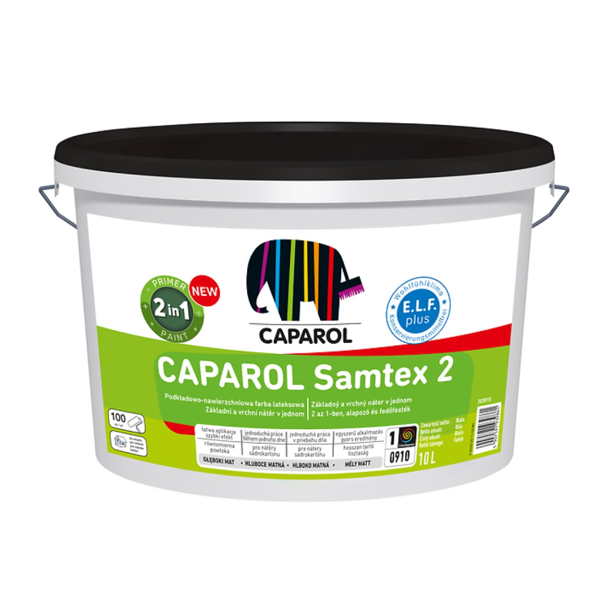 Caparol Samtex 2 Gruntskrāsa un griestu krāsa
