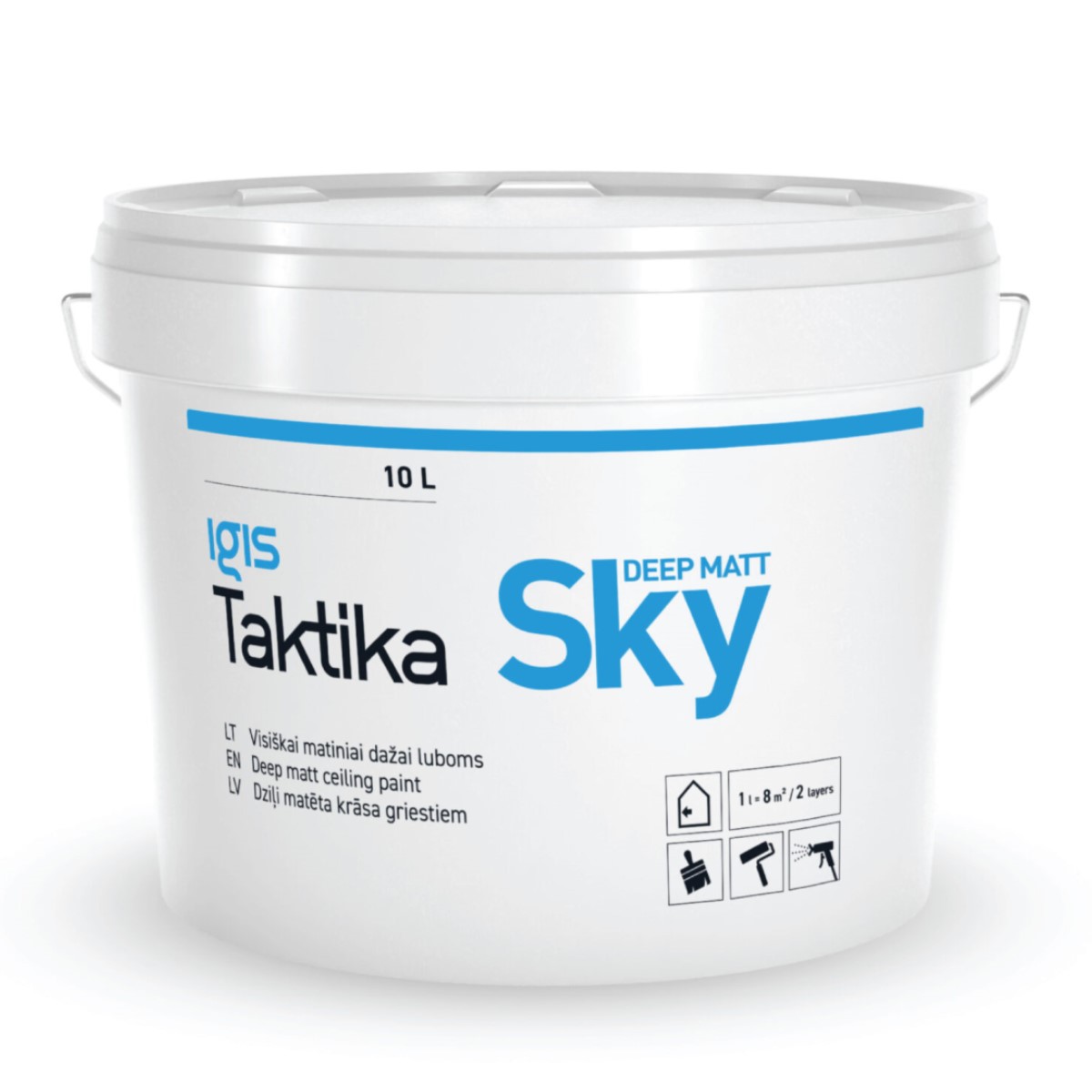 IGIS Taktika Sky Pilnīgi matēta griestu krāsa