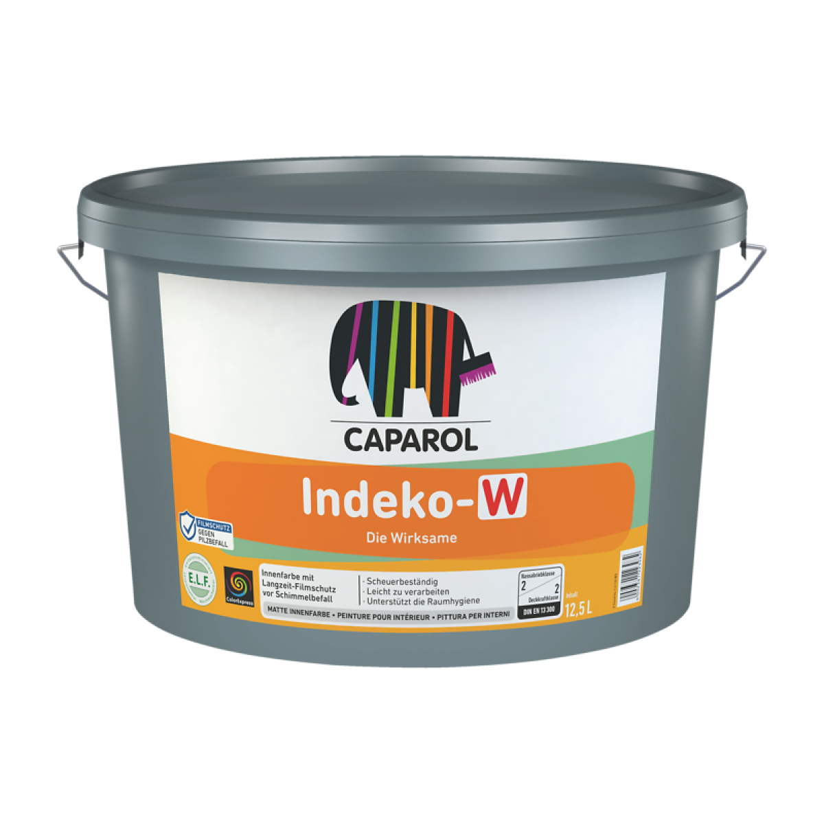 Caparol Indeko-W Krāsa iekšdarbiem ar pretpelējuma piedevu, matēta