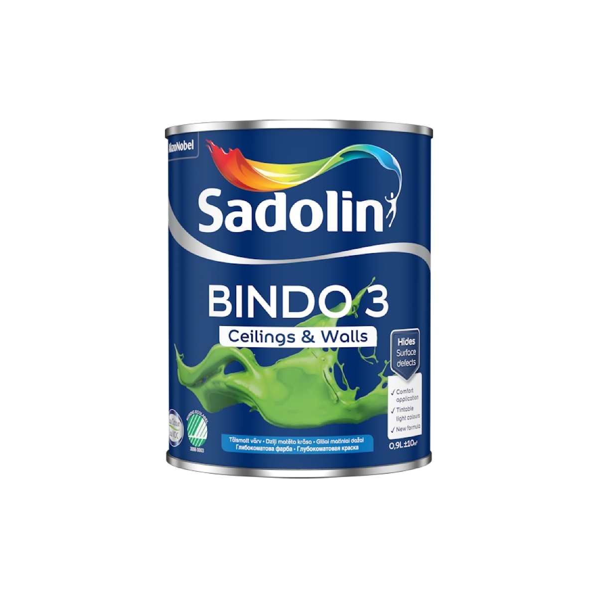 Sadolin Bindo 3 Dziļi matēta krāsa sienām un griestiem