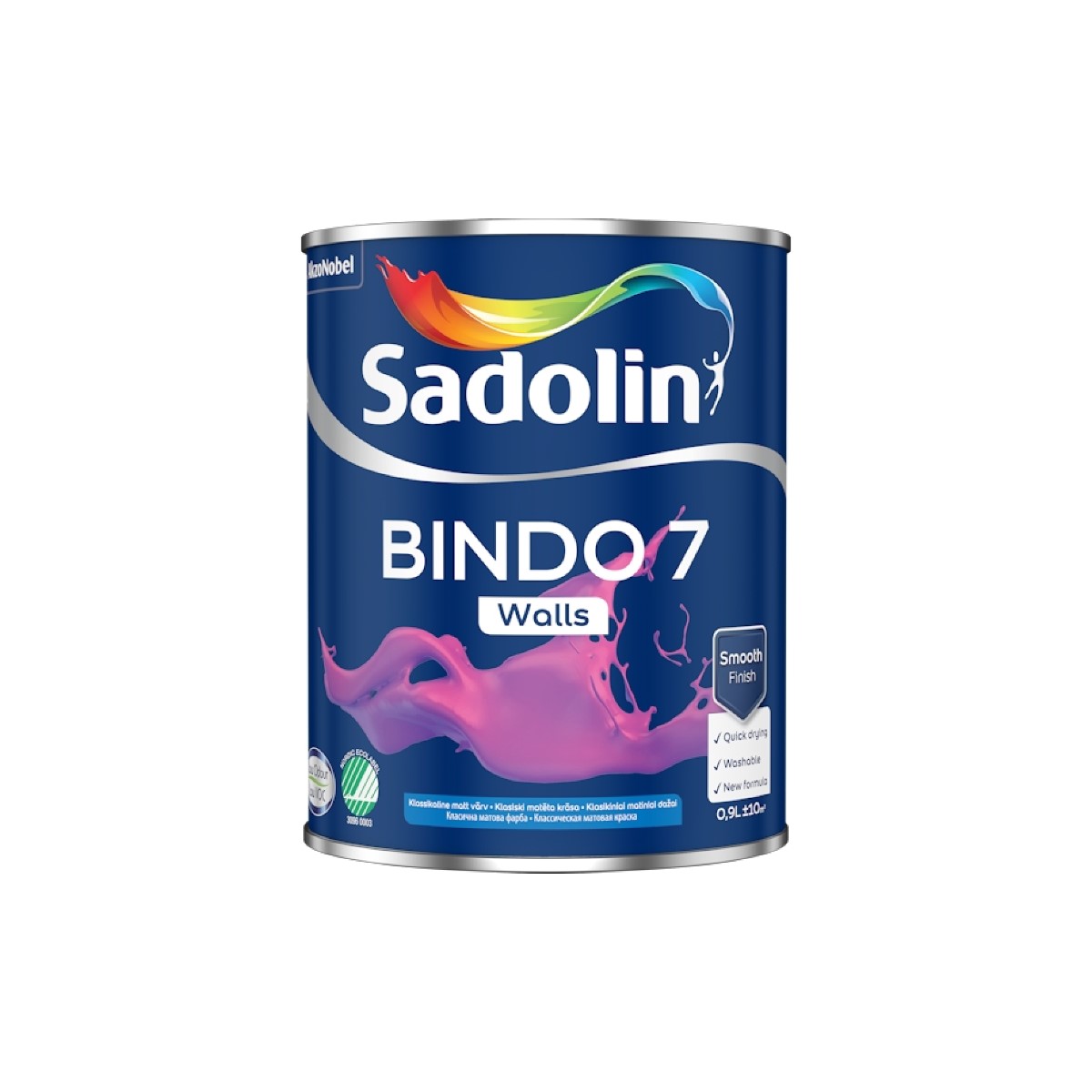 Sadolin Bindo 7 Klasiski matēta krāsa sienām