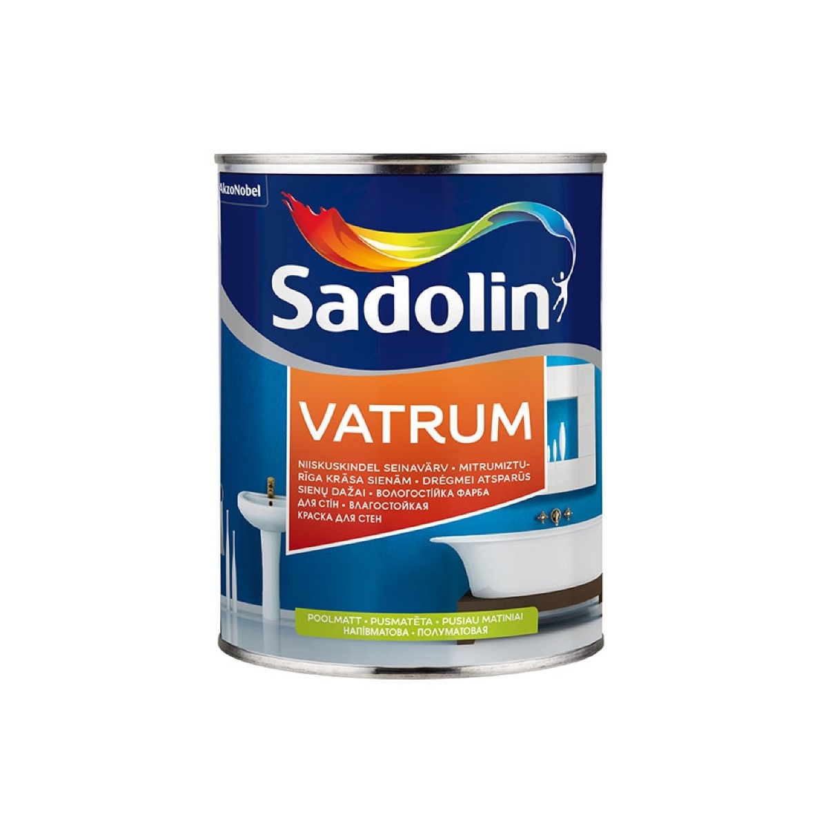 Sadolin Vatrum Mitrumizturīga krāsa sienām, pusmatēta