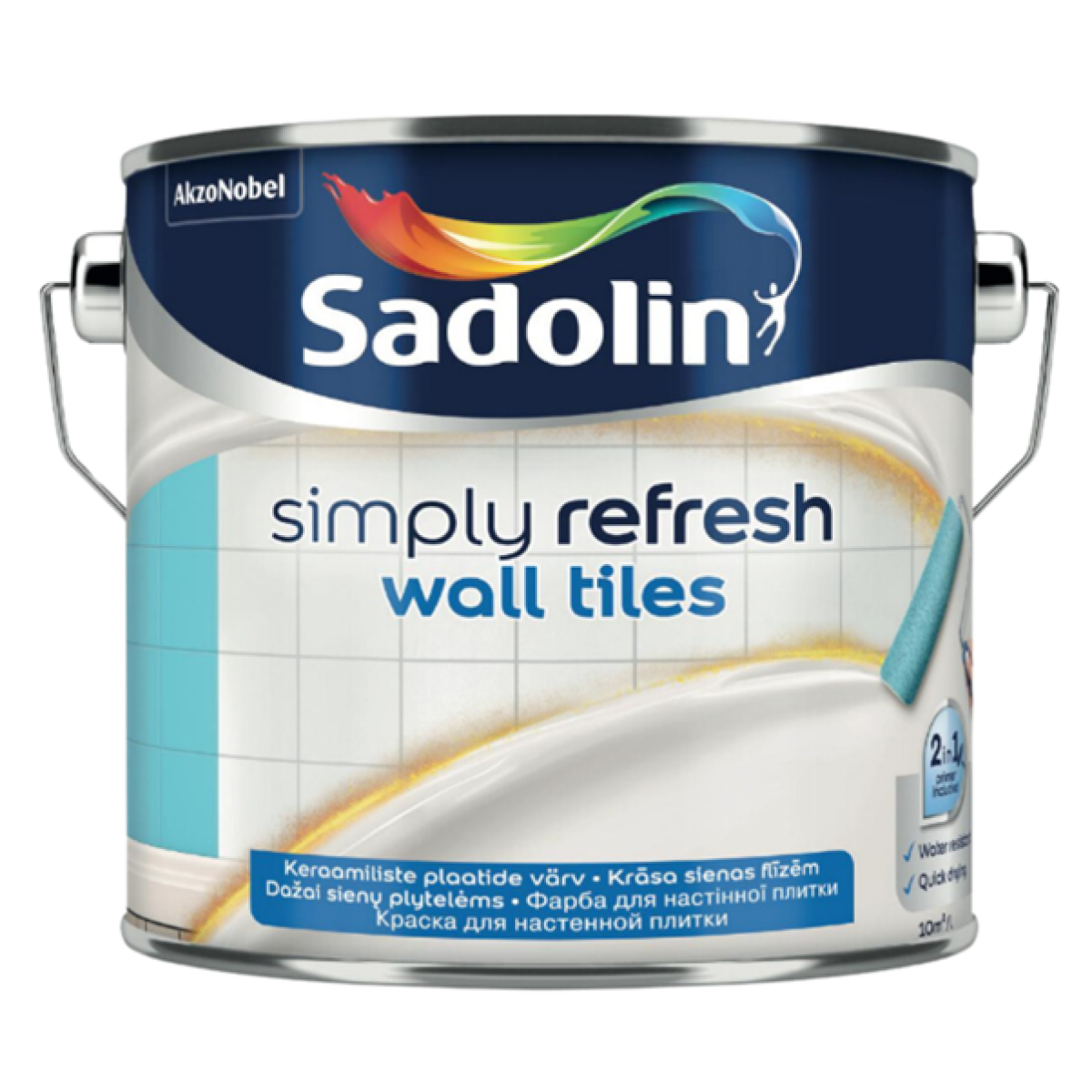 Sadolin Simply Refresh Wall Tiles Pusmatēta krāsa keramikas sienas flīzēm