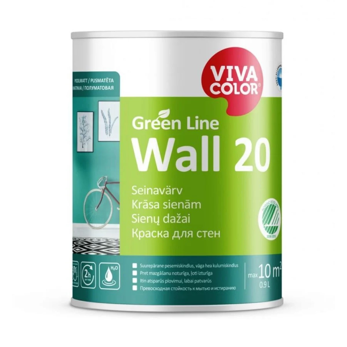 Vivacolor Wall 20 A Sienas krāsa