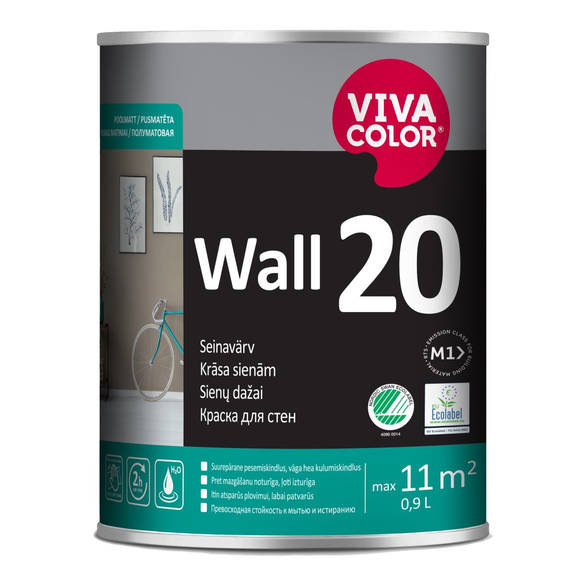 Vivacolor Wall 20 A Sienas krāsa