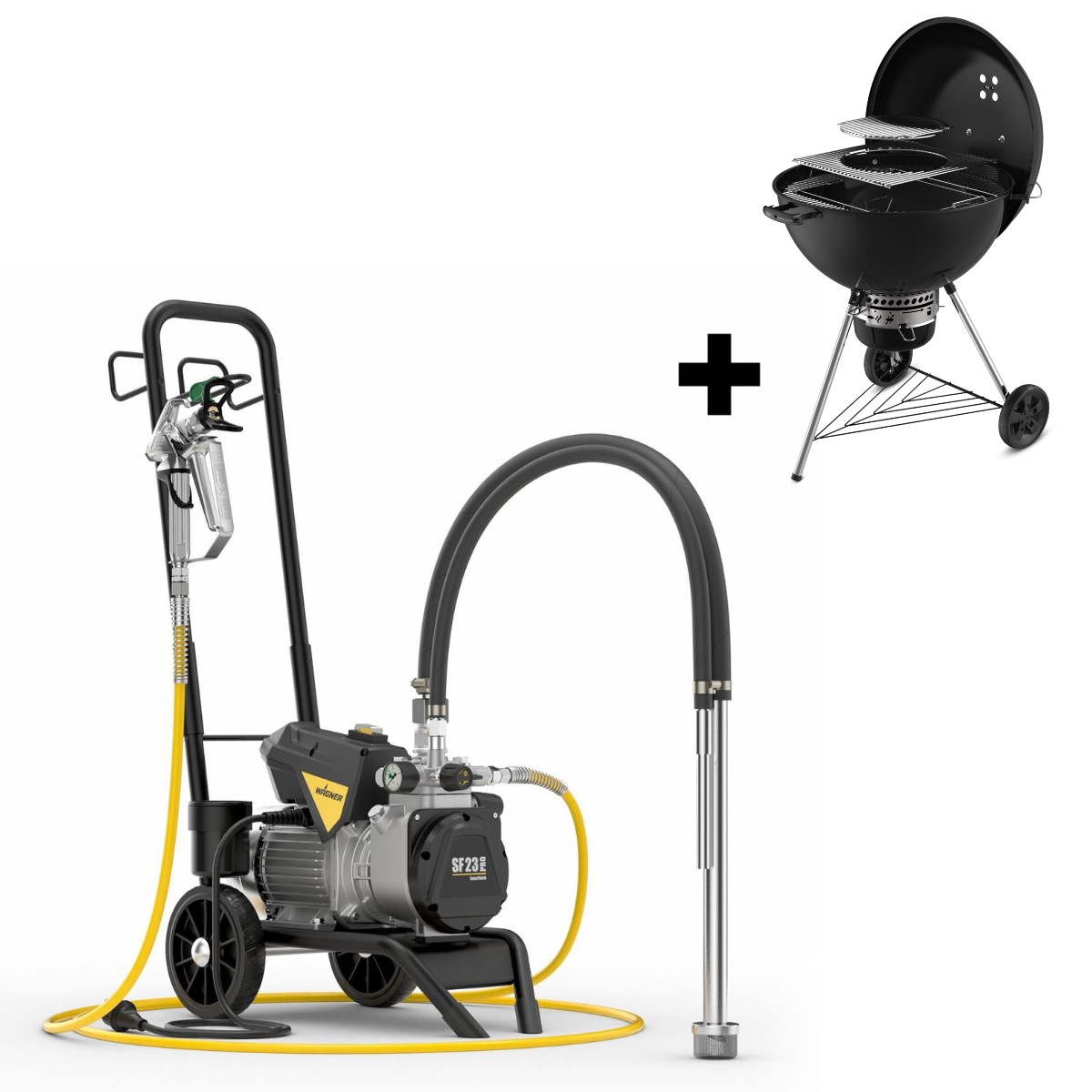 Wagner SuperFinish 23 PRO 230V Krāsošanas iekārta+ Weber 57cm ogļu grils